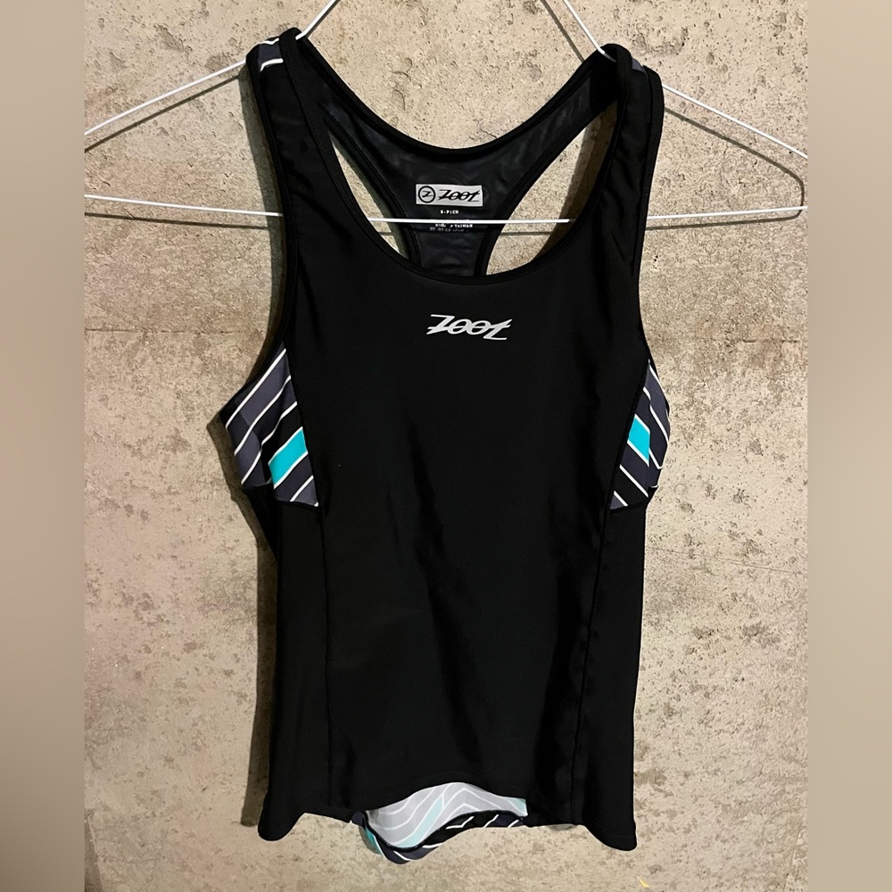 ZOOT BLACK AND BLUE ATHLETIC TANK TOP